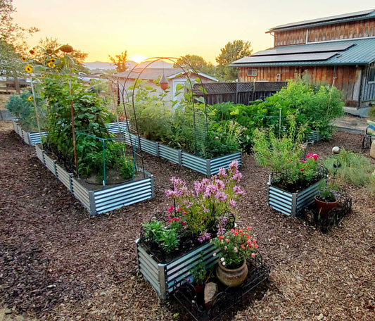 combining form and function in the garden