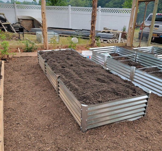 fill garden beds to the top like this one