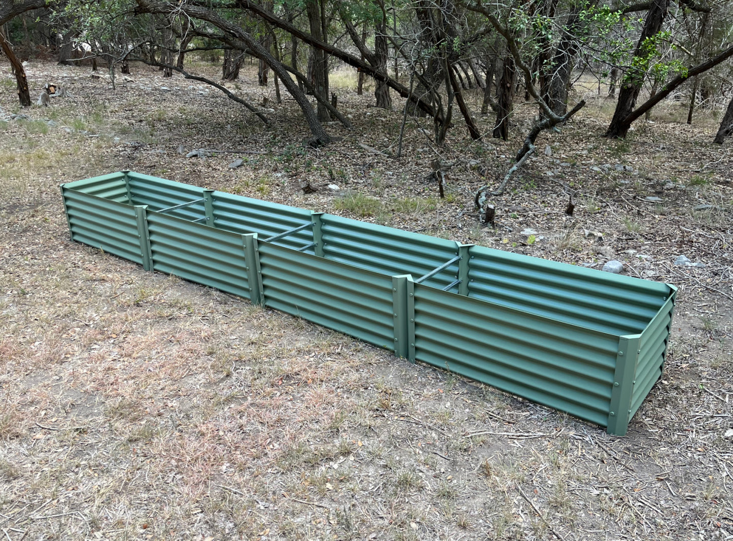 narrow sage fresa raised bed installed