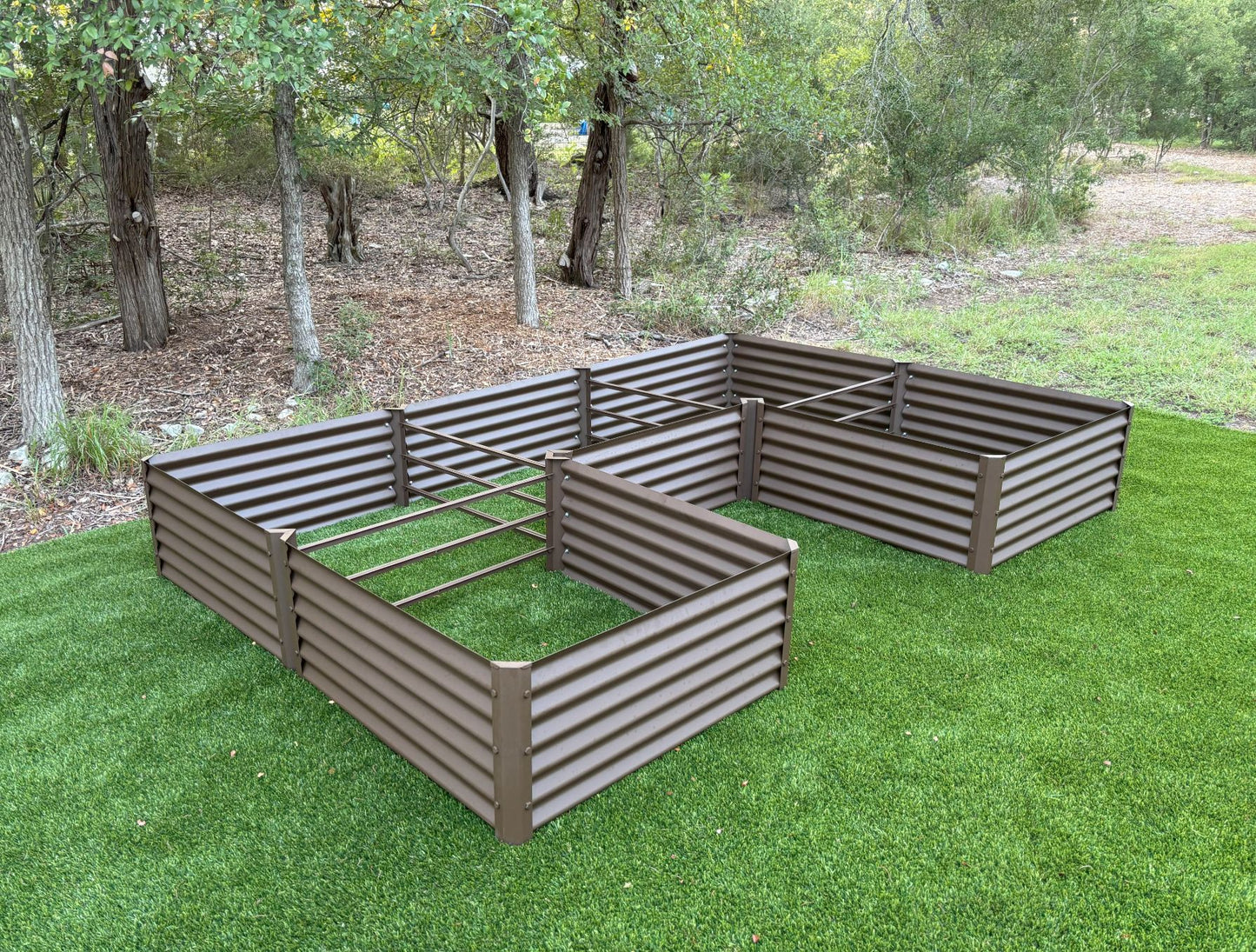 rustic u garden bed
