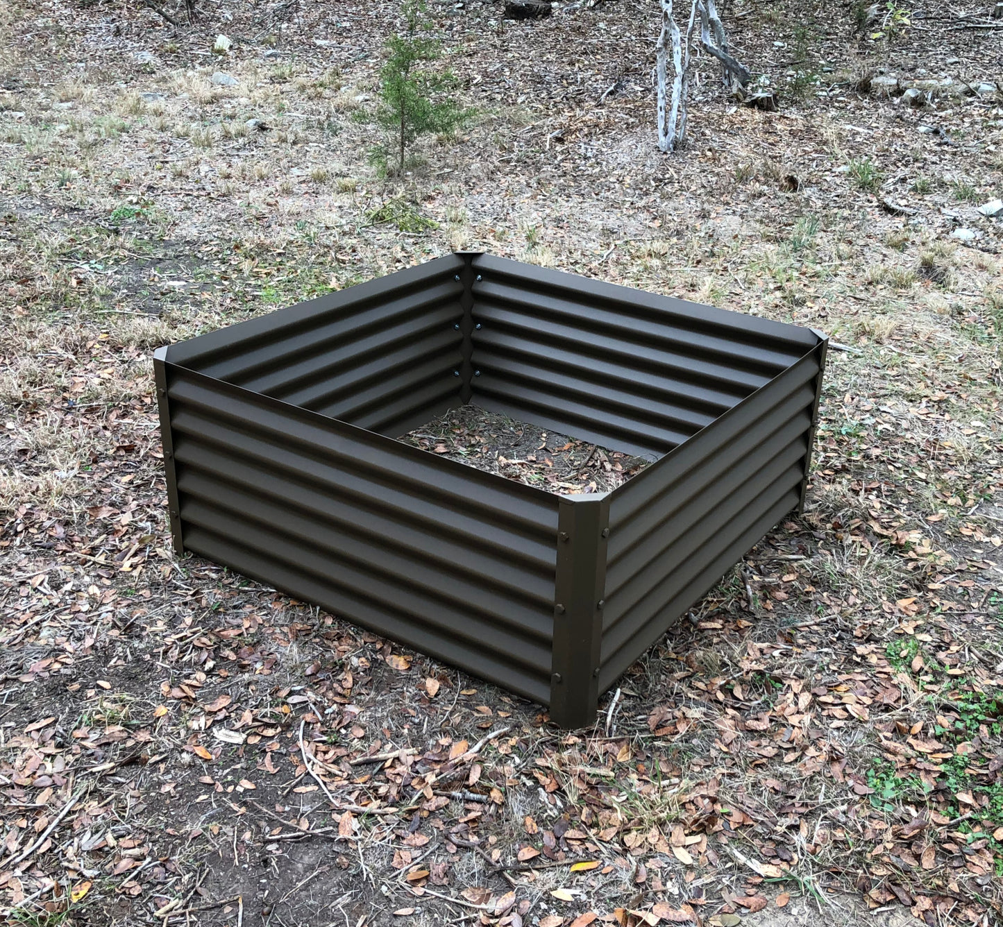 rustic cuadra raised bed installed