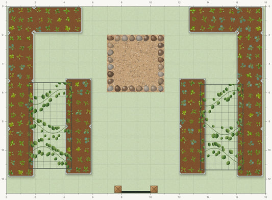 18x13 garden plan
