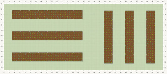 60' × 25' Garden Plan