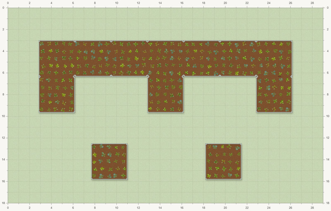 29' × 18' Garden Plan