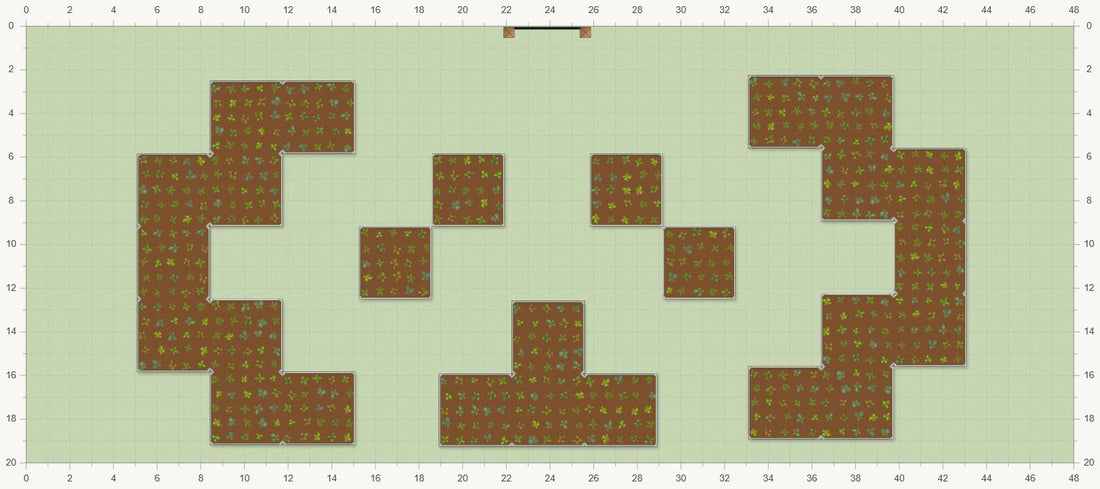 48' × 20' Garden Plan