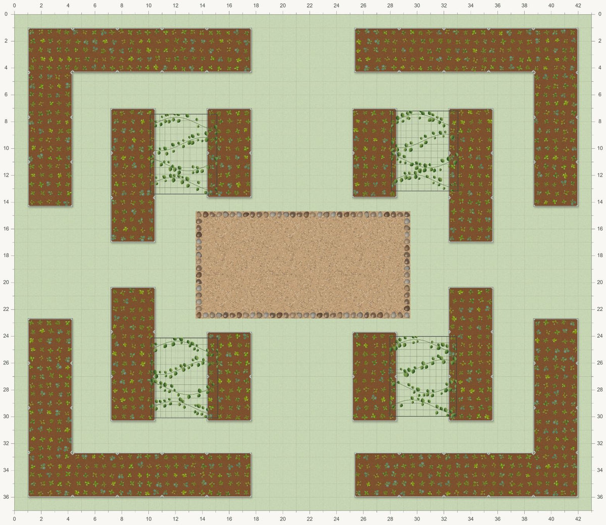 43' × 37' Layout