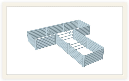 t shape garden bed