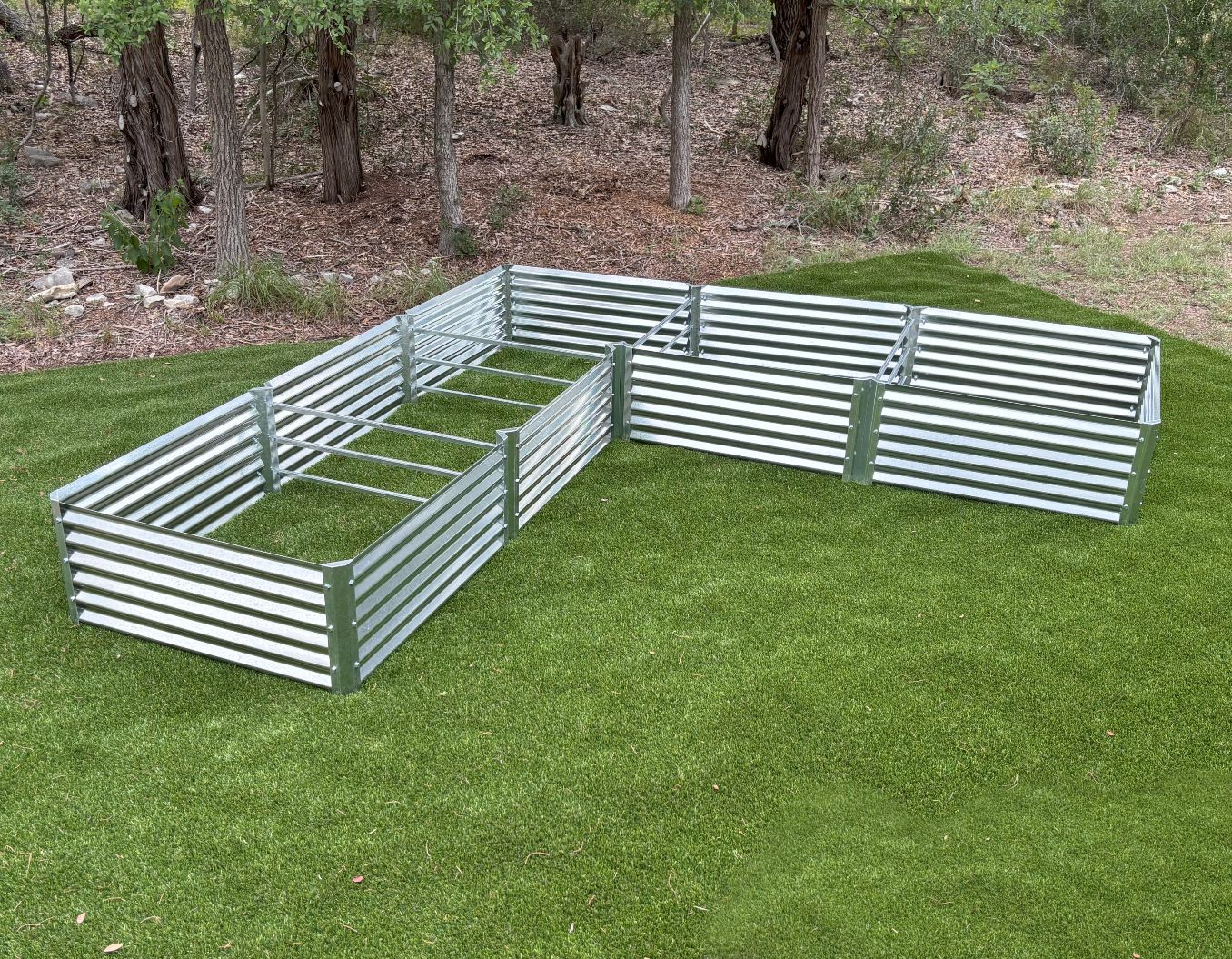 long l garden bed