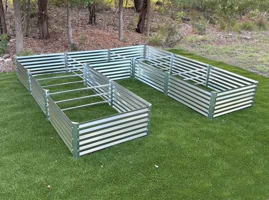 long u garden bed