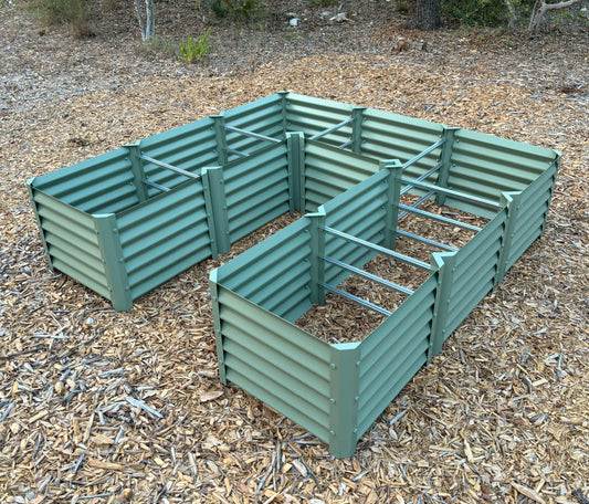 mini sage long u garden bed