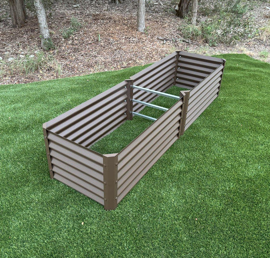 narrow rustic grande garden bed
