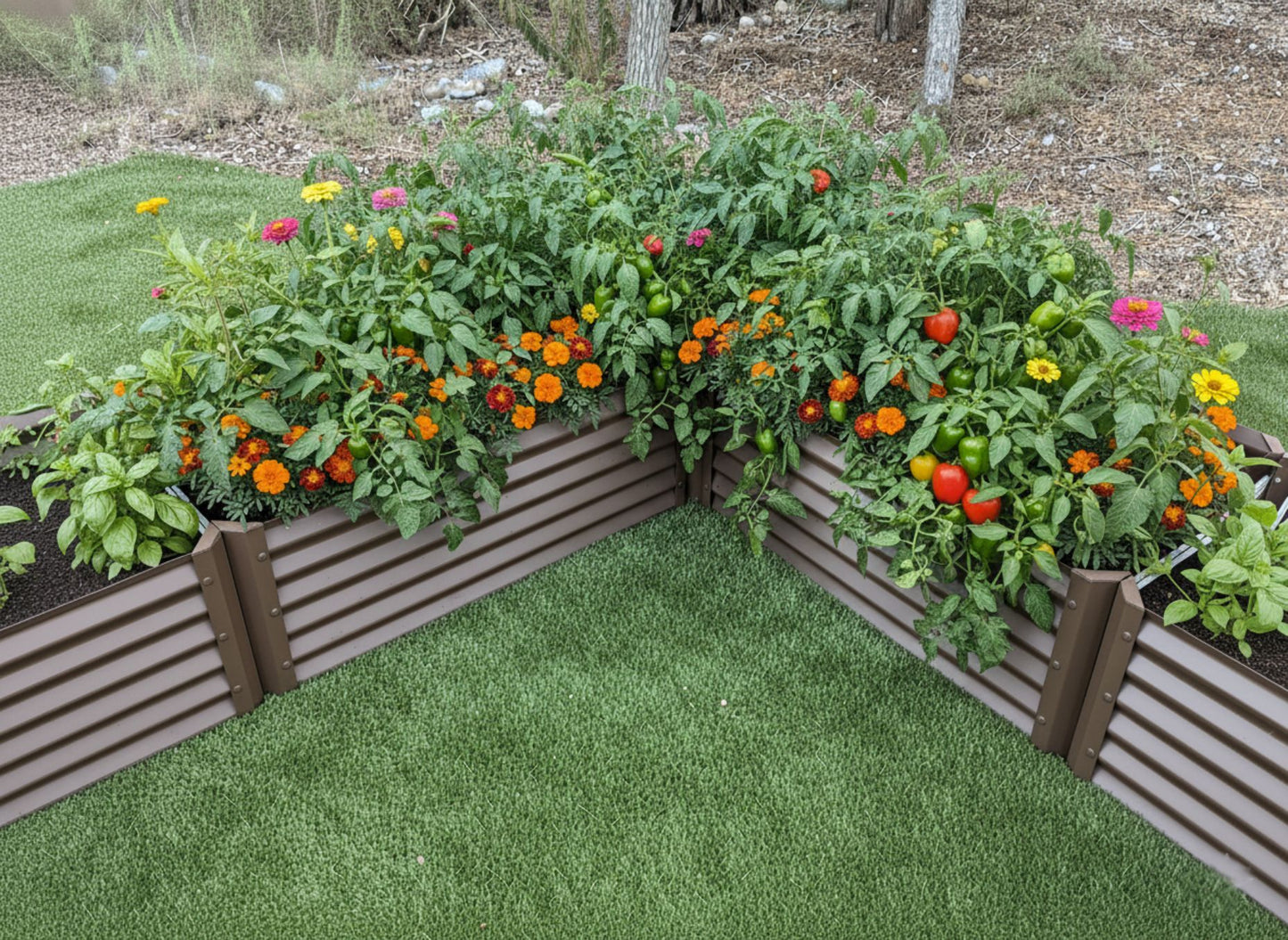 narrow rustic long l enhanced view