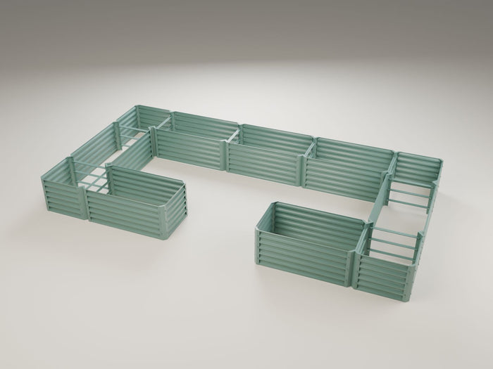 narrow sage completo garden bed