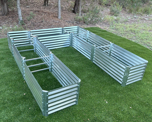 narrow long u garden bed