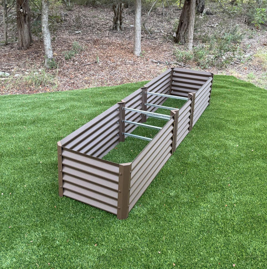 narrow rustic exacto garden bed