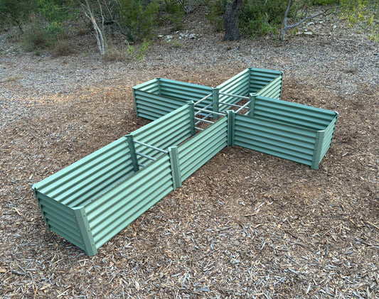 narrow sage cross garden bed