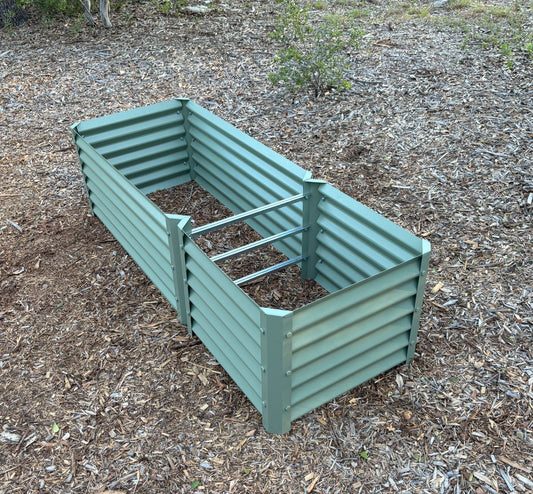 narrow sage medio garden bed