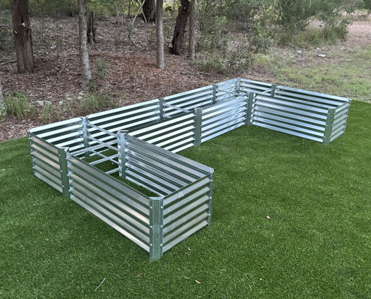 narrow wide u garden bed