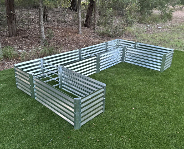 narrow wide u garden bed