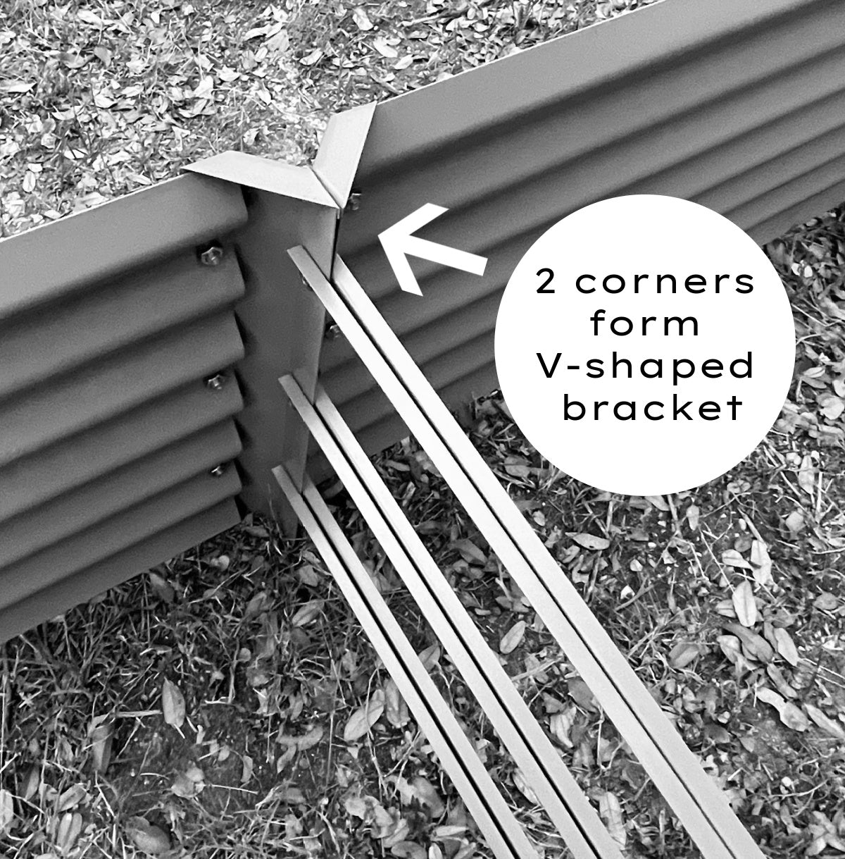 v shaped brackets