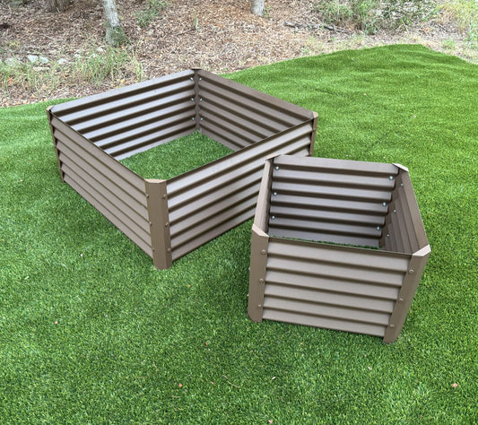 rustic combo garden beds