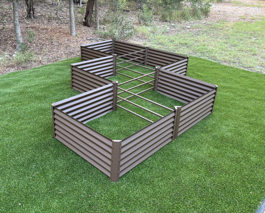 rustic step garden bed