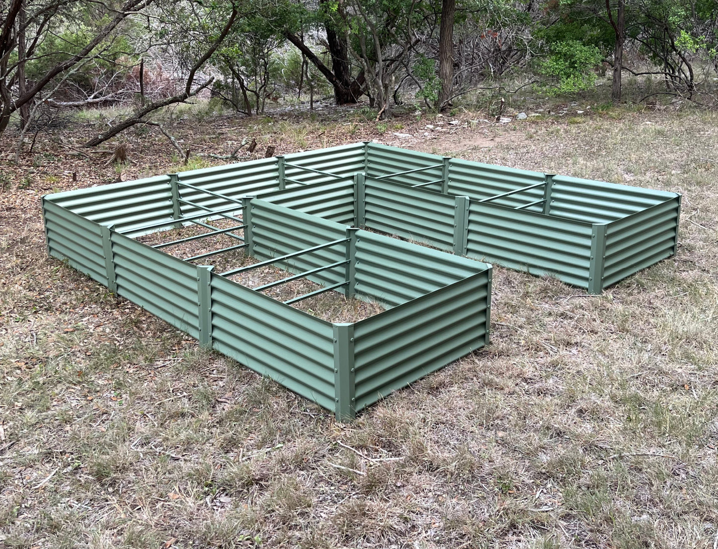 sage long u raised garden installed